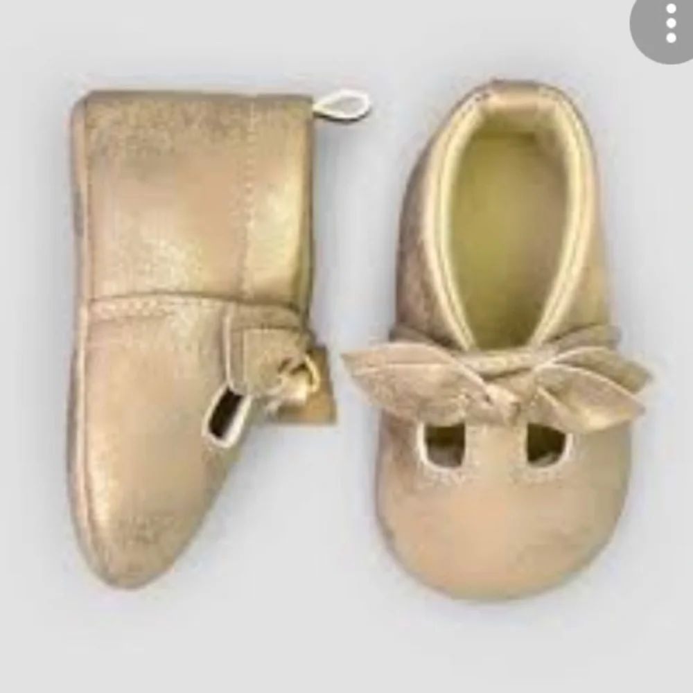 Just One You Carter’s Metallic Gold Baby Moccasins